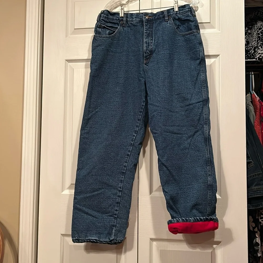 Guide Gear sz 36x30 Dual Layer, Red Thinsulate Insulation, Lined Jeans. - Picture 1 of 11